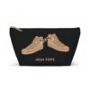 This high tops Accessory Pouch T-Bottom features two tan high tops smoking joints with 'High Tops' written below in same color tan