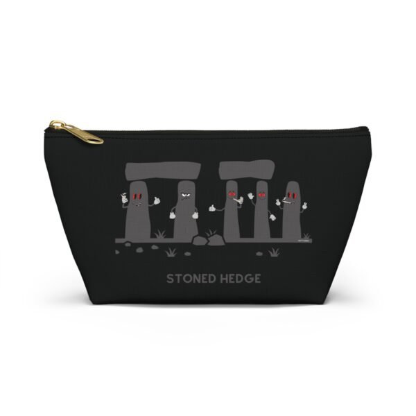 6849514677127181816_2048.jpeg This stoned hedge pouch t-bottom features the grey rocks smoking joints.