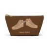 This high tops Accessory Pouch T-Bottom features two tan high tops smoking joints with 'High Tops' written below in same color tan