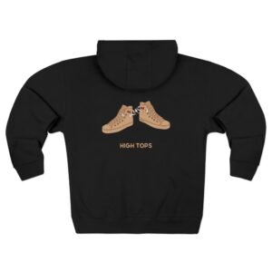 10286081445499088192_2048.jpeg This high tops zip up features tan high tops smoking joints with high tops written under it in tan