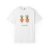 This high thymes t -shirt features two thyme plants smoking joints with 'High Thymes' written below in green