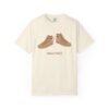 This high tops t-shirt features two tan high tops smoking joints with 'High Tops' written below in same color tan