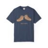 This high tops t-shirt features two tan high tops smoking joints with 'High Tops' written below in same color tan
