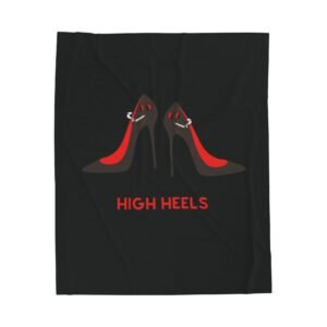 767632366863599654_2048.jpeg This high heels blanket features two grey high heels smoking joints with 'High Heels' written below in red.