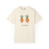 This high thymes t -shirt features two thyme plants smoking joints with 'High Thymes' written below in green